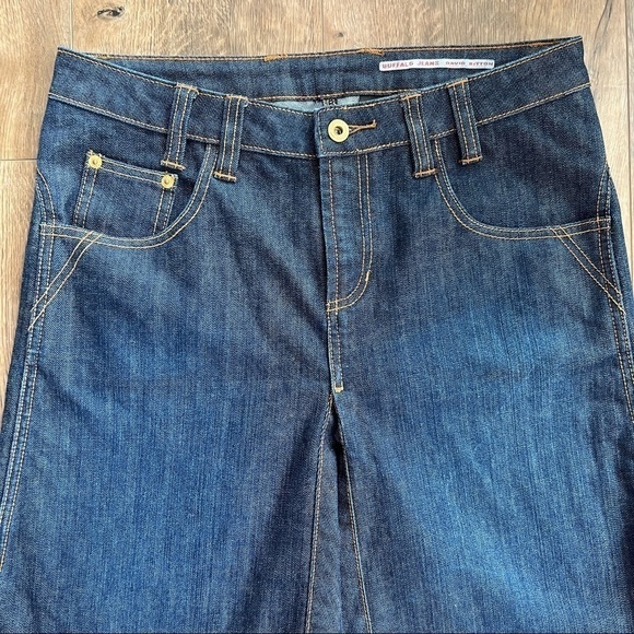 Buffalo Jeans Dark Wash Embroidered Pocket Jean Mini Skirt - Picture 5 of 9